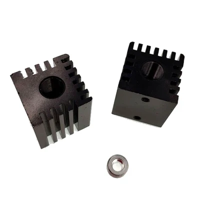 Maßgeschneiderter Kühlkörper aus extrudiertem Aluminium oder Kupfer mit geschälten Lamellen für Laserdioden
